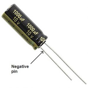 Electrolytic capacitor value reading guide