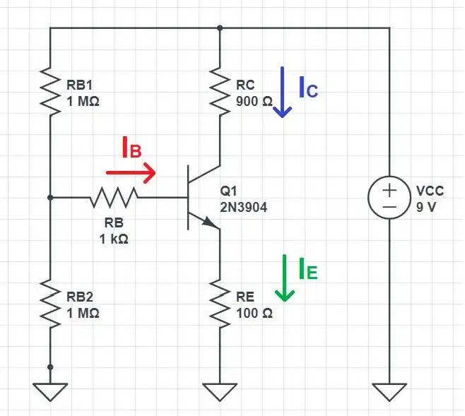 bjt bipolar transistor example circuit current