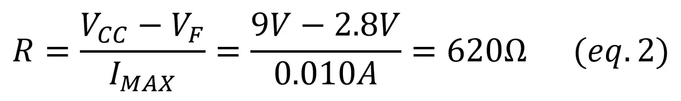 current protection resistor led equation 2