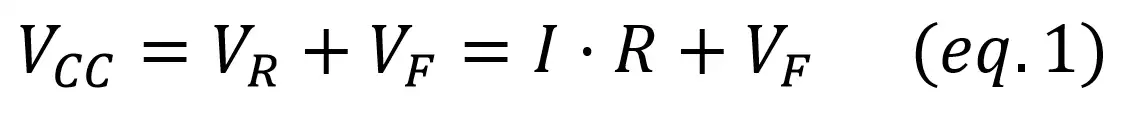 current protection resistor led equation