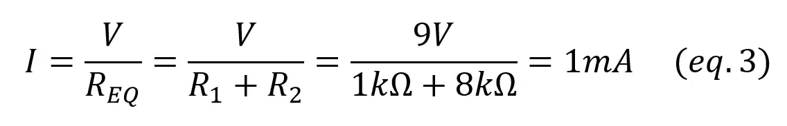 electric power consumed series resistor circuit 2