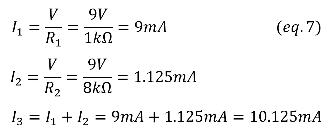 electric power current parallel resistor circuit 3