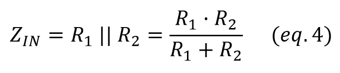 jfet buffer input impedance equation