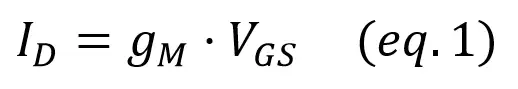 JFET gain equation