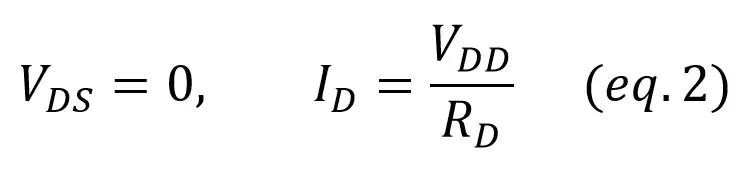 jfet load line points equation 2