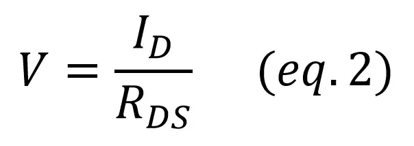 JFET Ohmic Region variable resistor equation