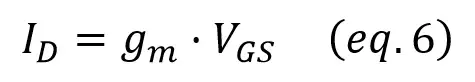 jfet transistor gain equation