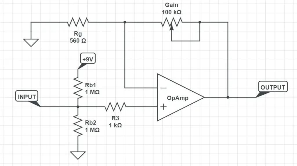 Gain stage in the Rodent Distortion