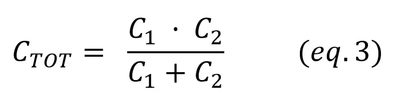 Two capacitors in series formula