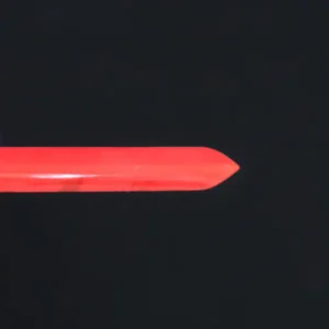 Enso Picks - Ember Red acrylic guitar pick profile