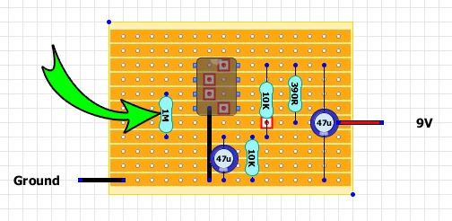 Veroboard stripboard component resistor capacitor symbol