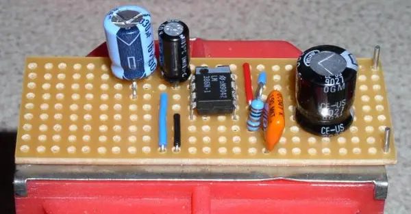 Veroboard effect pedal circuit
